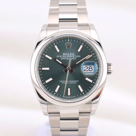 Rolex Datejust 36 Mint Green Dial 126200 2025