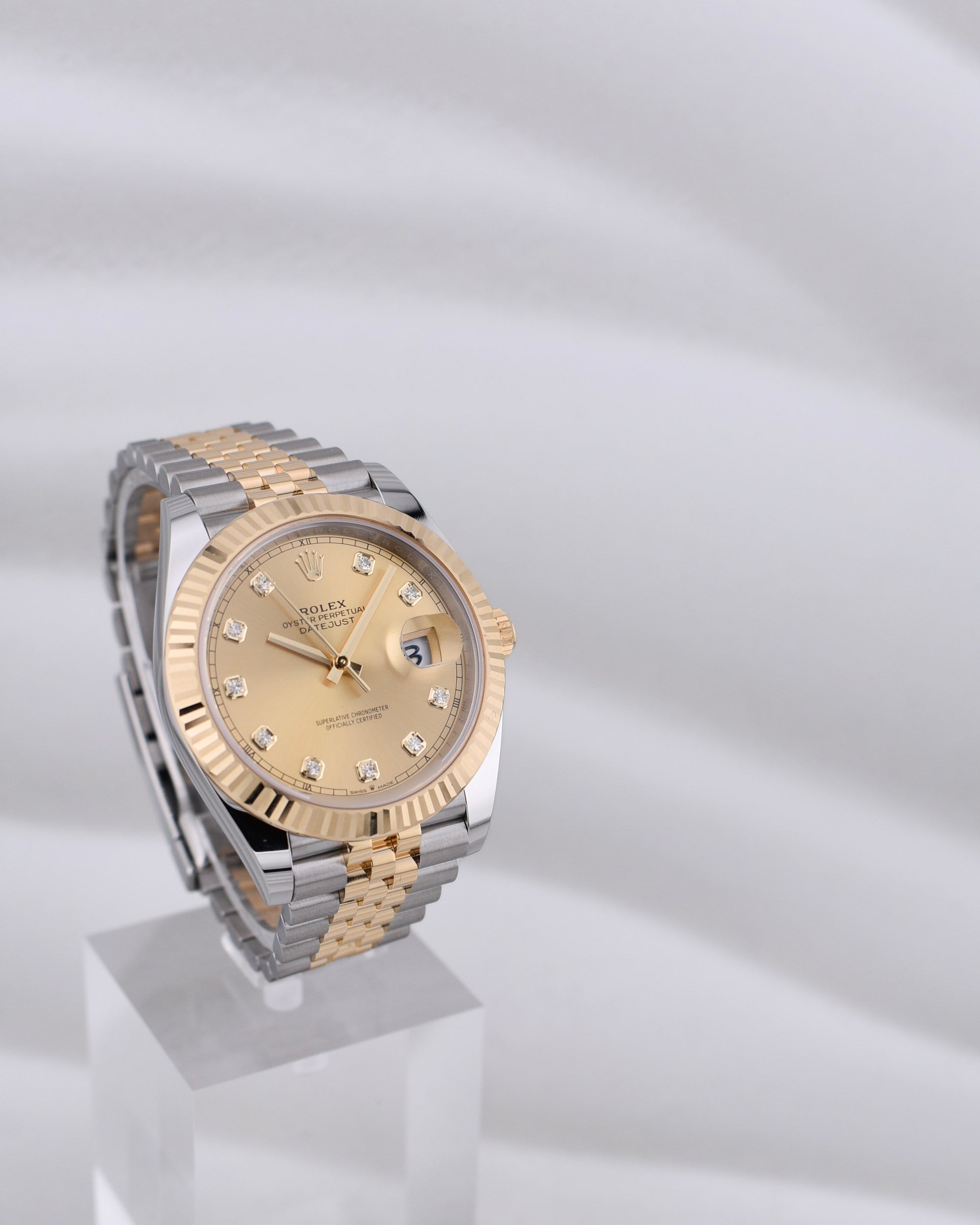 Rolex Datejust 41 Champagne Diamond Dial 126333 2026
