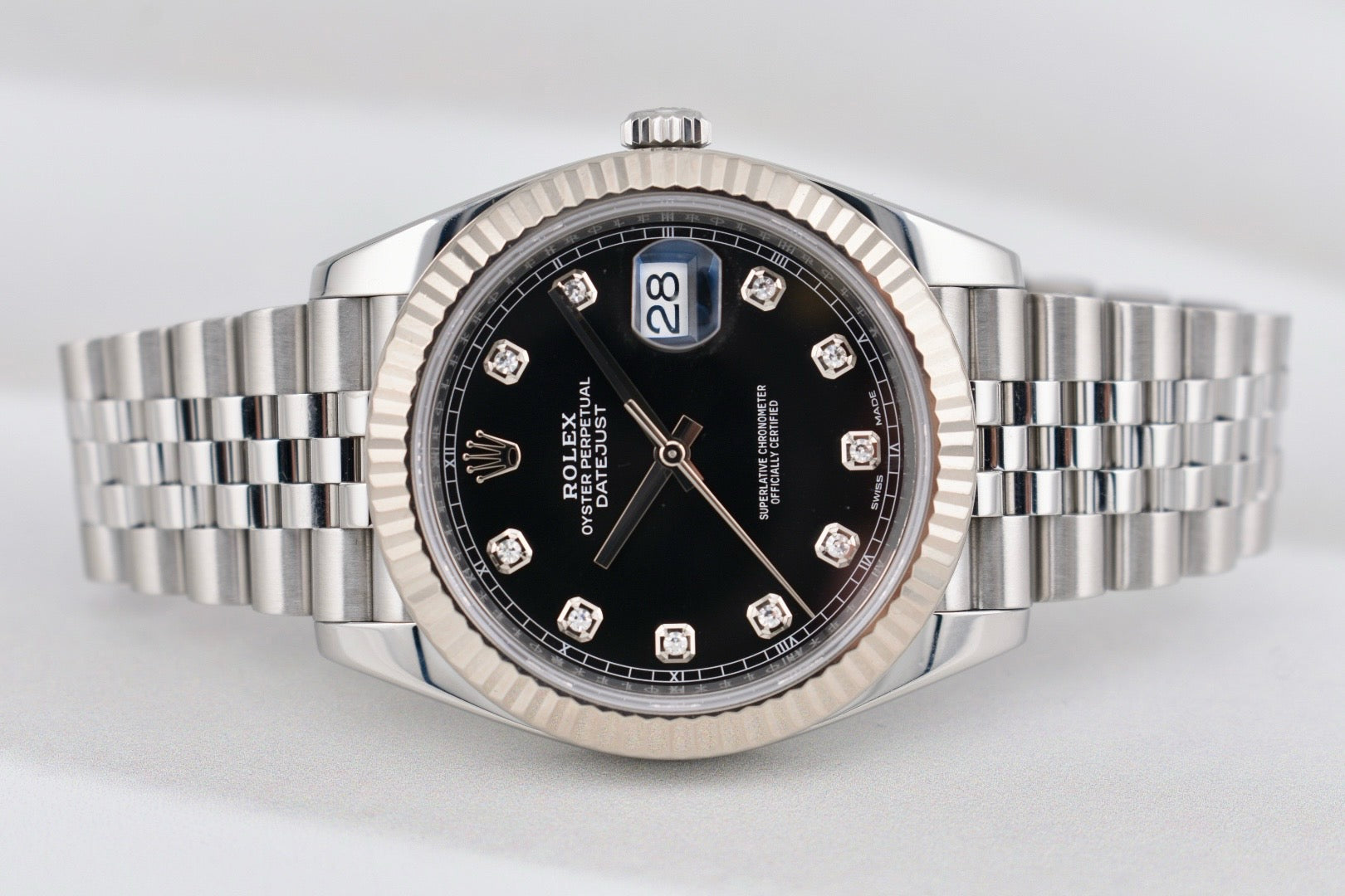 Rolex Datejust 41 Black Diamond Dial 126334 2018