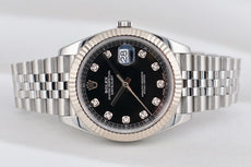 Rolex Datejust 41 Black Diamond Dial 126334 2018