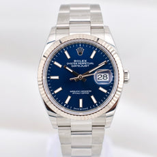 Rolex Datejust 36 Blue Index Dial Oyster Band 126234 2024