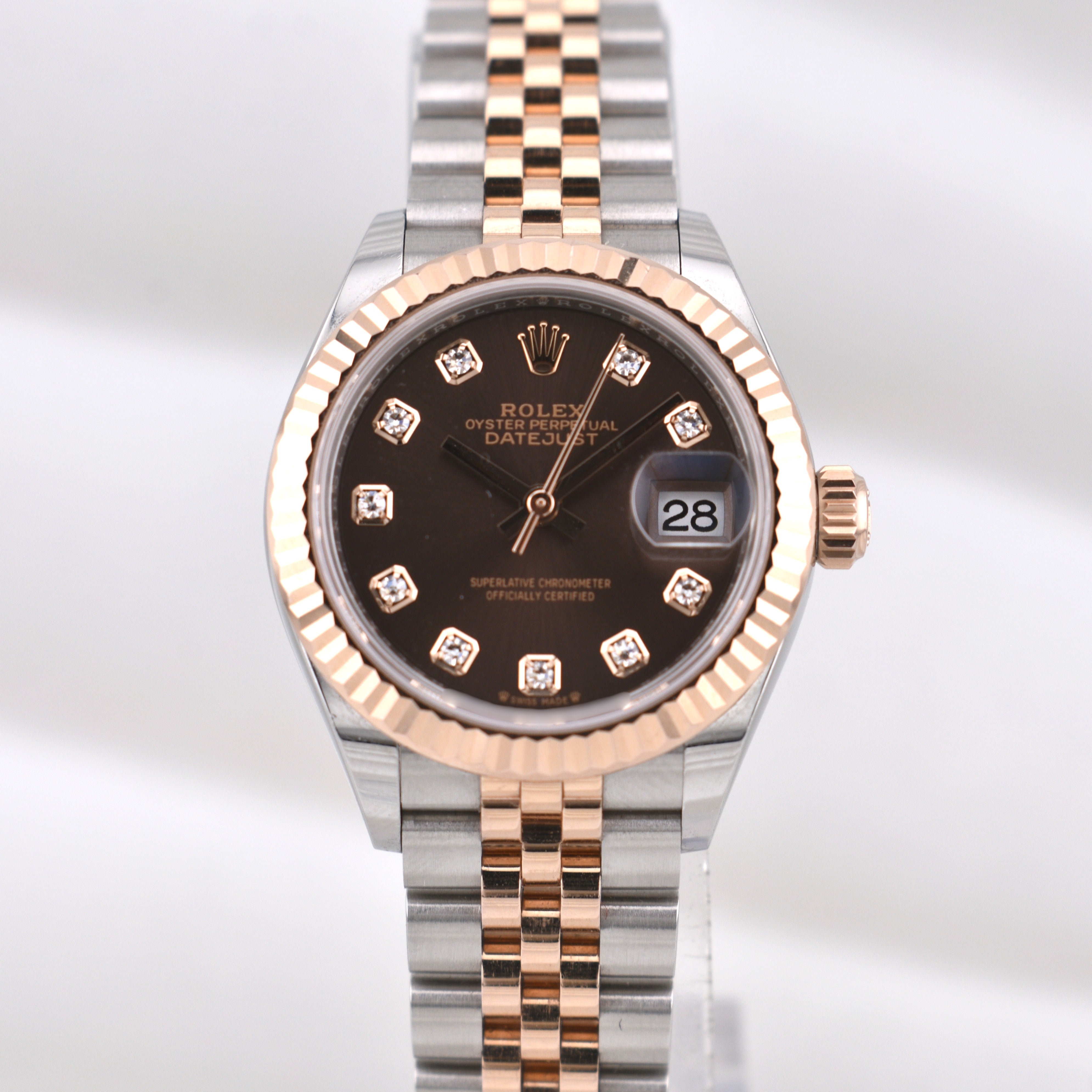 Rolex Lady Datejust 28 Chocolate Diamond Dial 279171 2022
