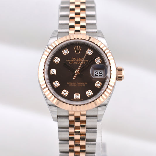 Rolex Lady Datejust 28 Chocolate Diamond Dial 279171 2022