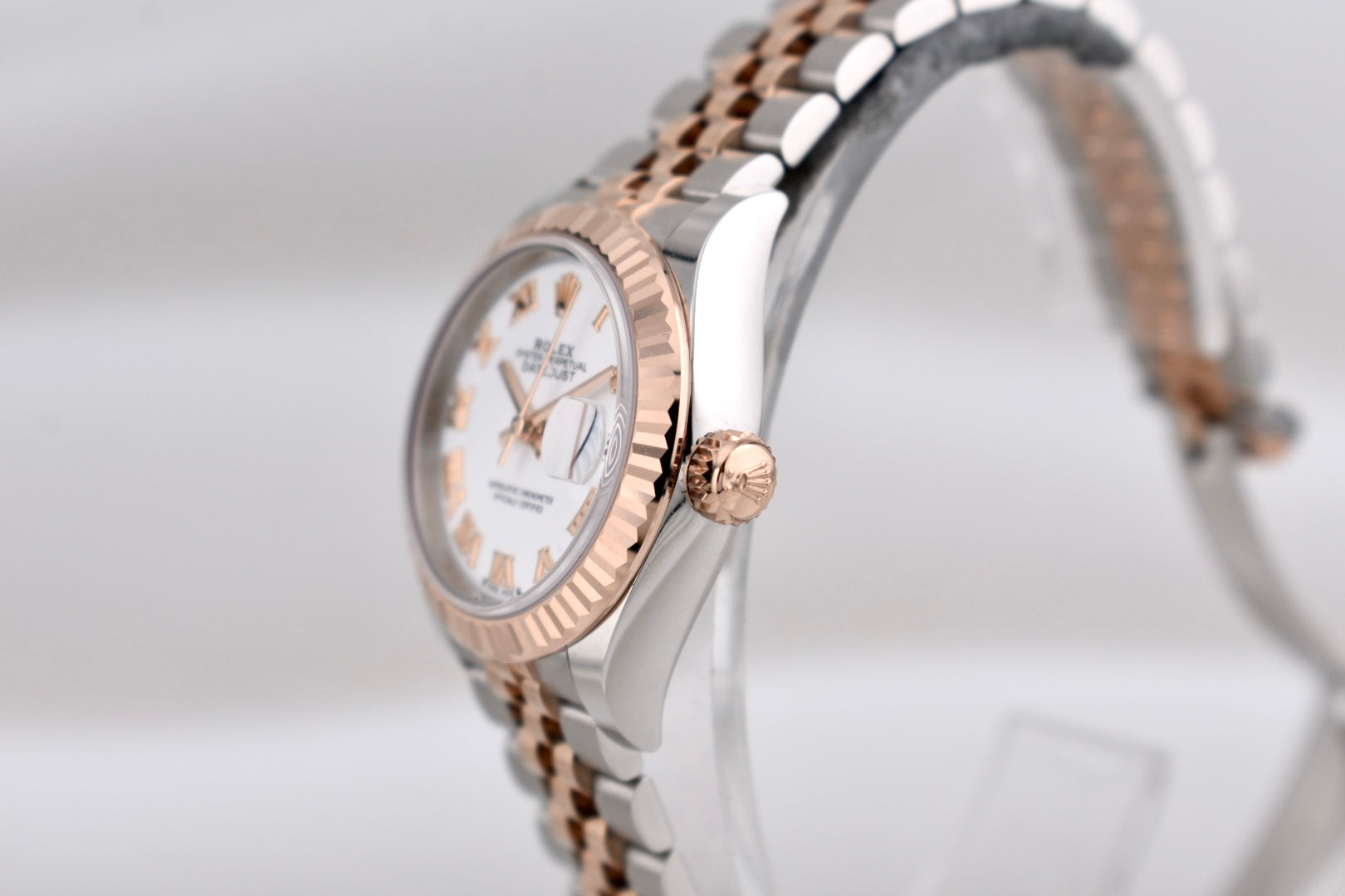 Rolex Lady Datejust 28 Two Tone Everose Gold White Roman Dial 279171 2025