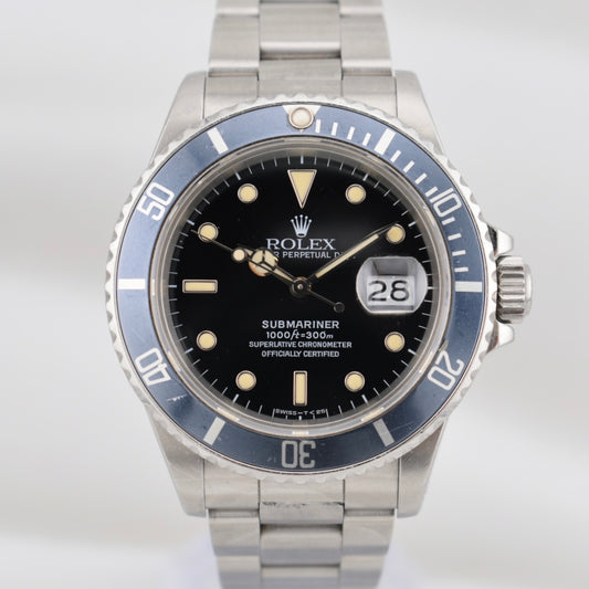Rolex Submariner Date “Triple Zero” Ghost Bezel & Patina Dial 168000 1987