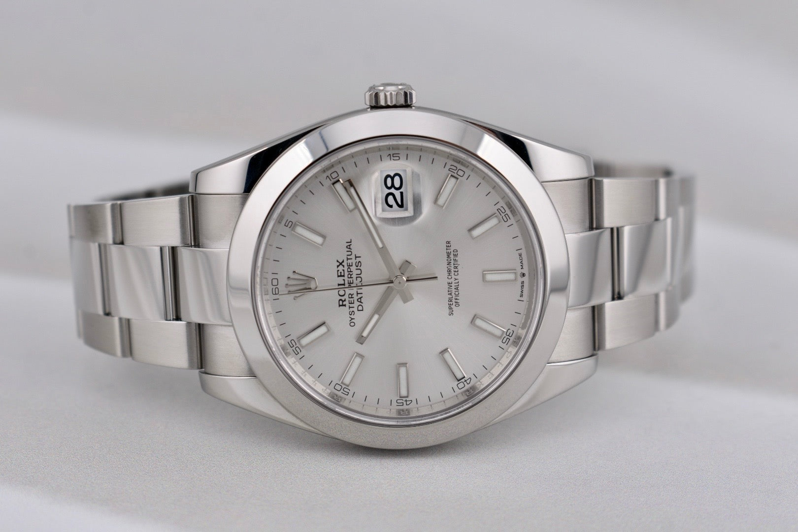 Rolex Datejust 41 Silver Index Dial 126300 2024