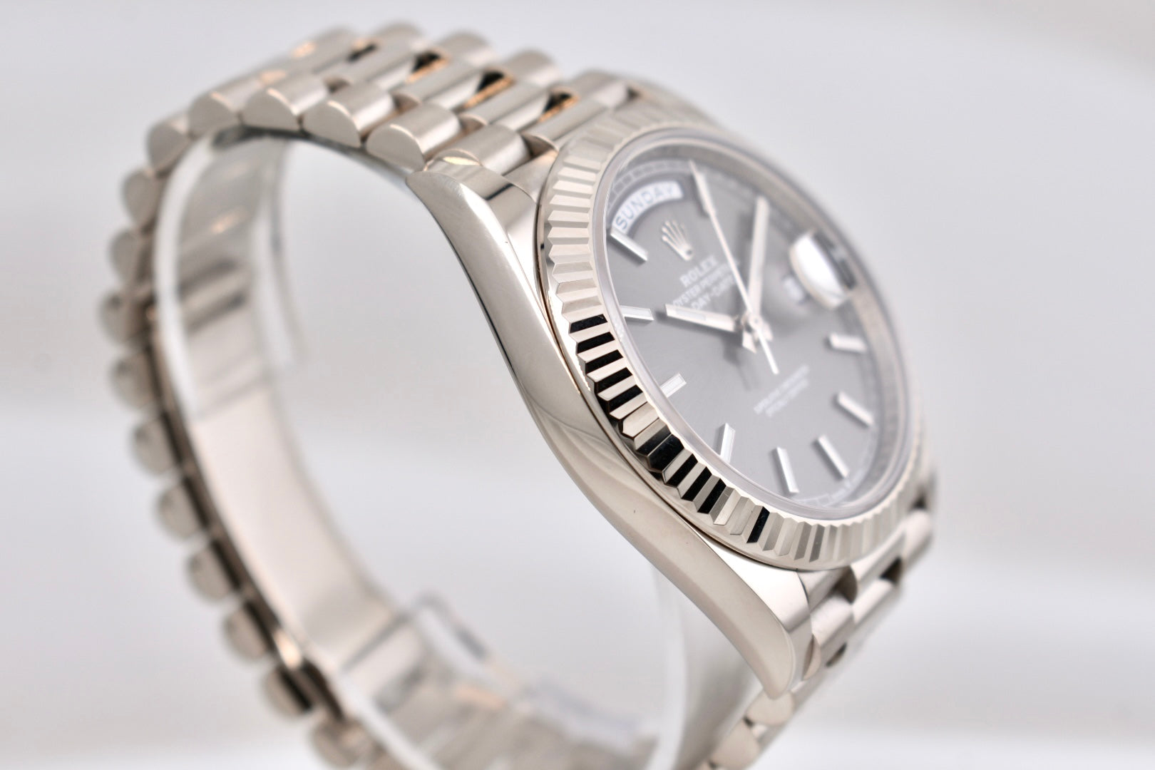 Rolex Day Date 40 White Gold Rhodium Dial 228239 2022