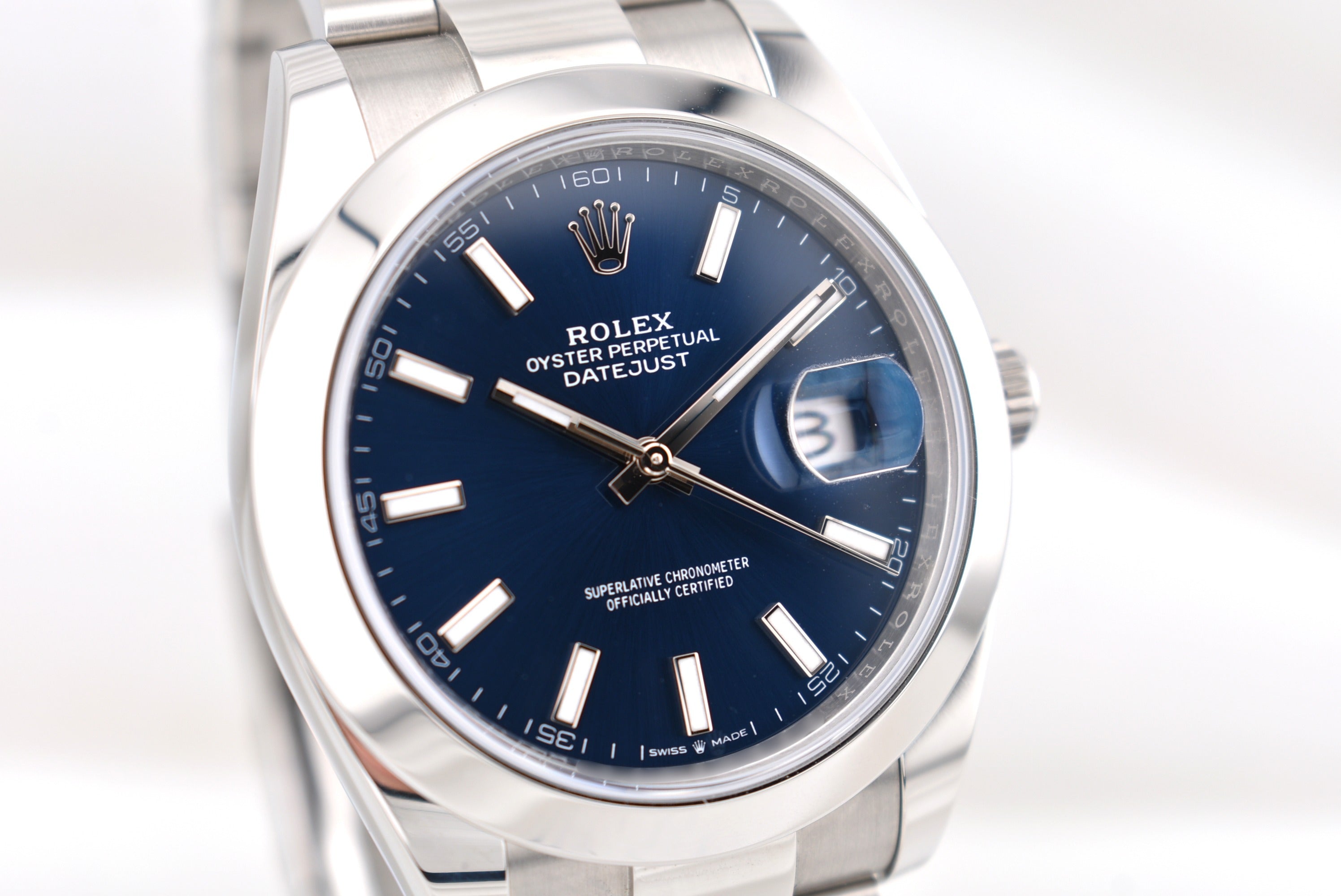 Rolex Datejust 41 Blue Index Dial Oyster Band 126300 2026