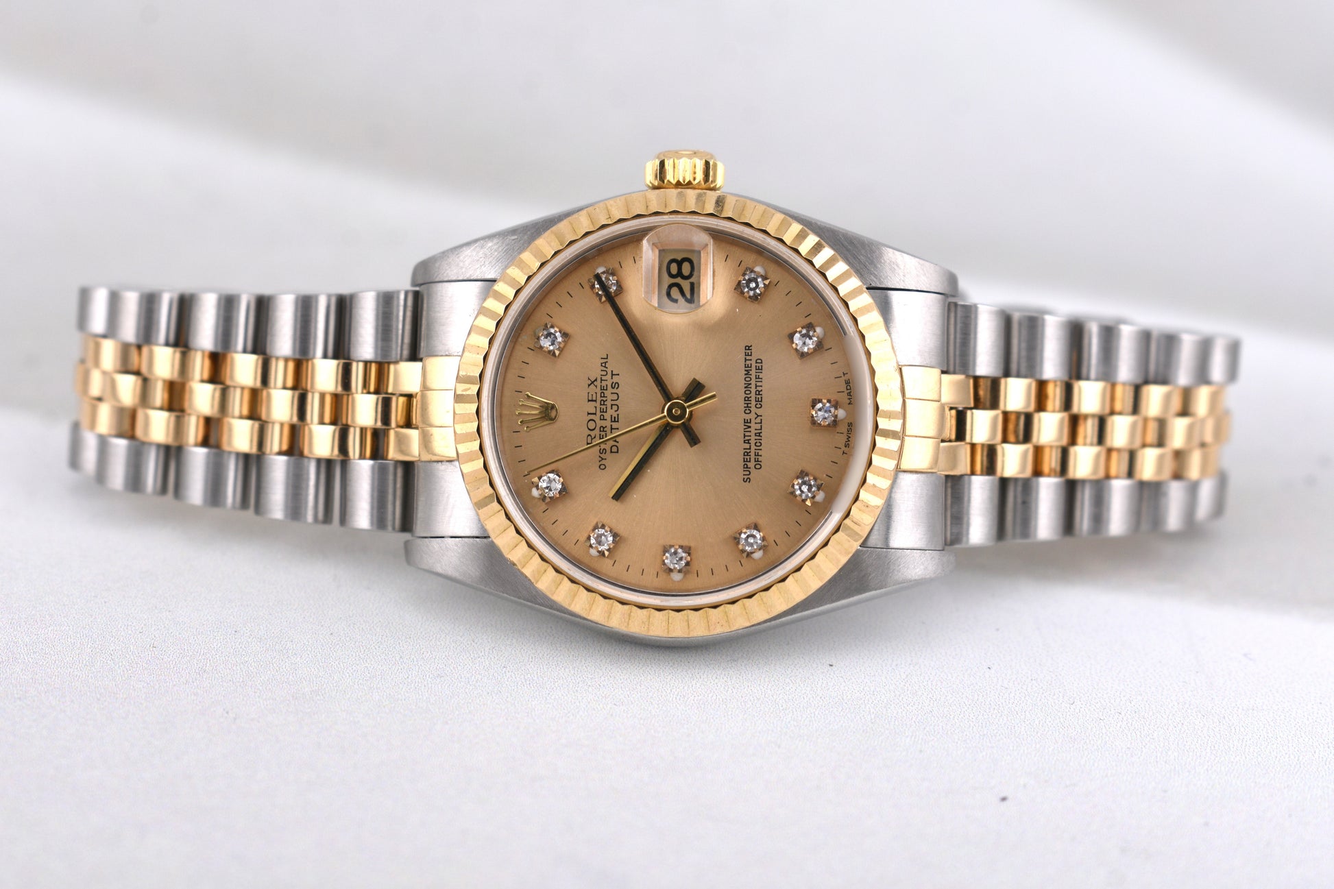 Rolex Datejust 31 Champagne Diamond Dial 78273 2000
