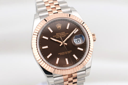 Rolex Datejust 41 Two Tone Chocolate Index Dial 126331 2025