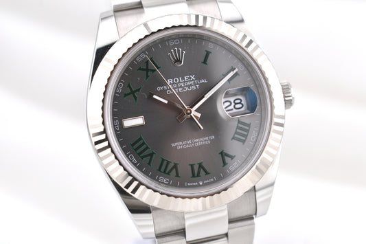 Rolex Datejust 41 Wimbledon Dial Oyster Band 126334 2026