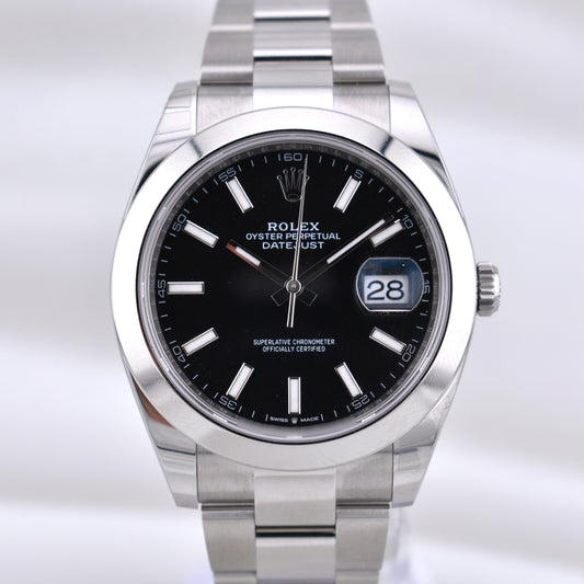 Rolex Datejust 41 Black Index Dial 126300 2026