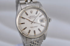 Rolex Datejust 36 Silver Linen Index Dial 16014 1978