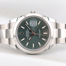 Rolex Datejust 41 Mint Green Dial Oyster Band 126300 2025