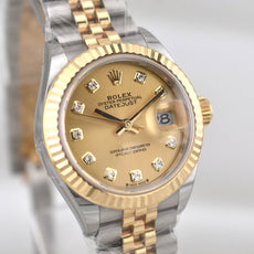 Rolex Lady Datejust 28 Two Tone Champagne Diamond Dial 279173 2026