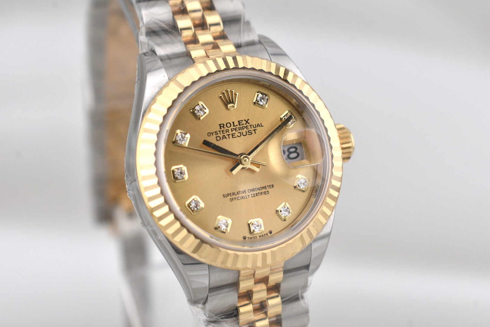 Rolex Lady Datejust 28 Two Tone Champagne Diamond Dial 279173 2026