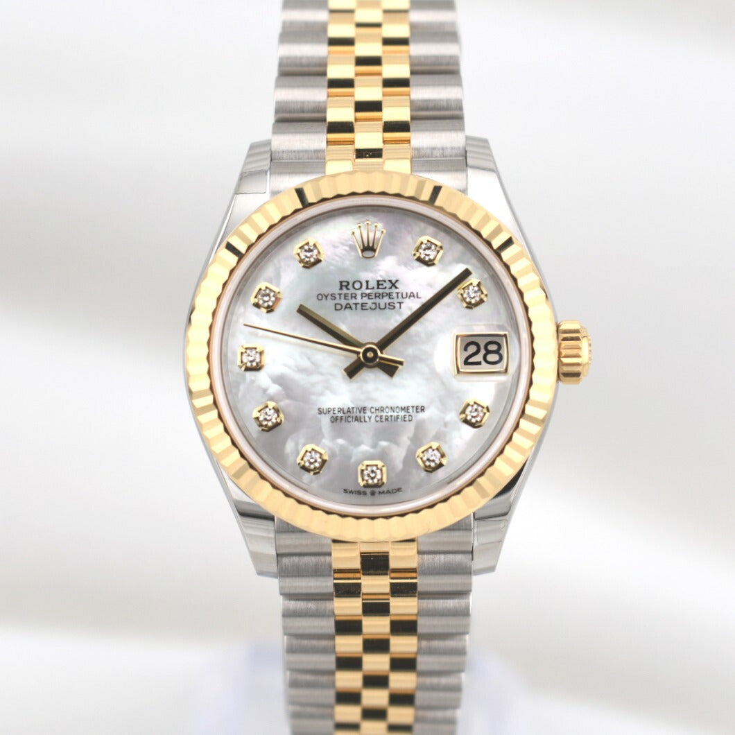 Rolex Datejust 31 Two Tone Mother of Pearl Diamond Dial 278273 2025