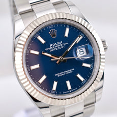 Rolex Datejust 41 Blue Dial Oyster Band 126334 2025