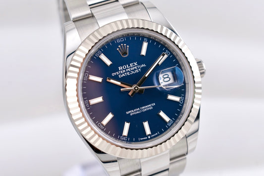 Rolex Datejust 41 Blue Dial Oyster Band 126334 2025