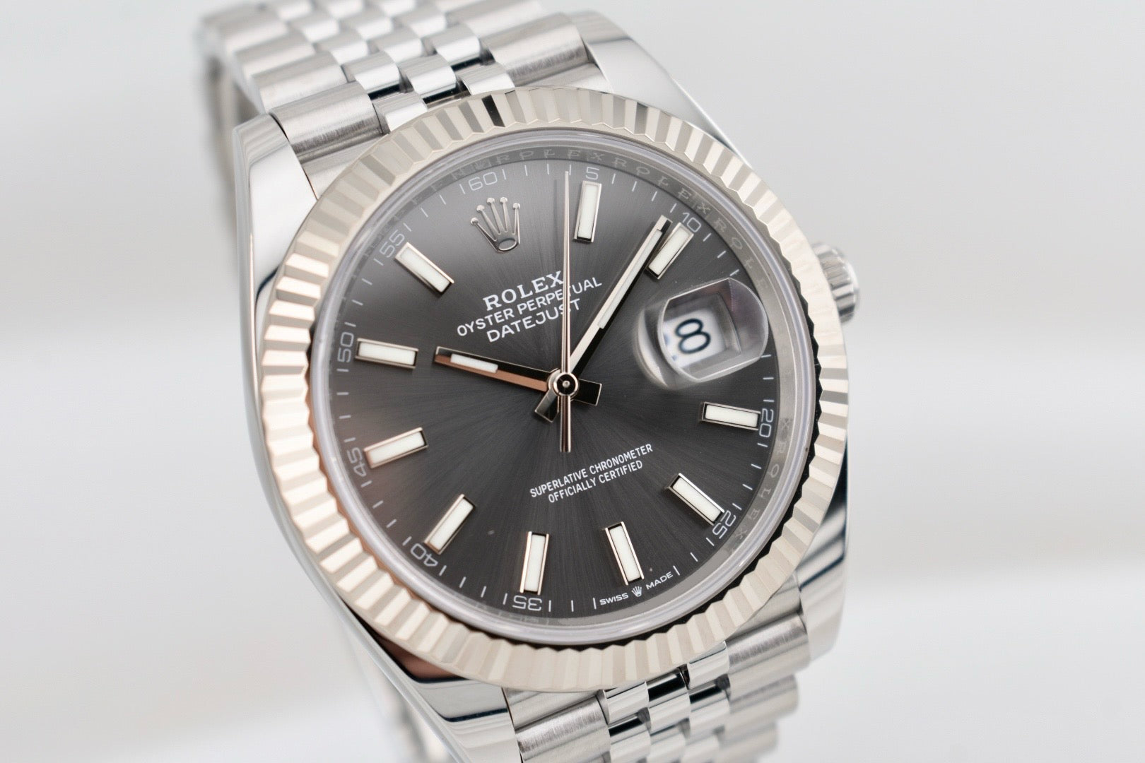 Rolex Datejust 41 Rhodium Index Dial 126334 2025