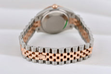 Rolex Datejust 31 Two Tone Everose Gold Factory Diamond Bezel Slate Dial 278381RBR 2023