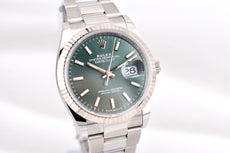 Rolex Datejust 36 Mint Green Dial Oyster 126234 2022