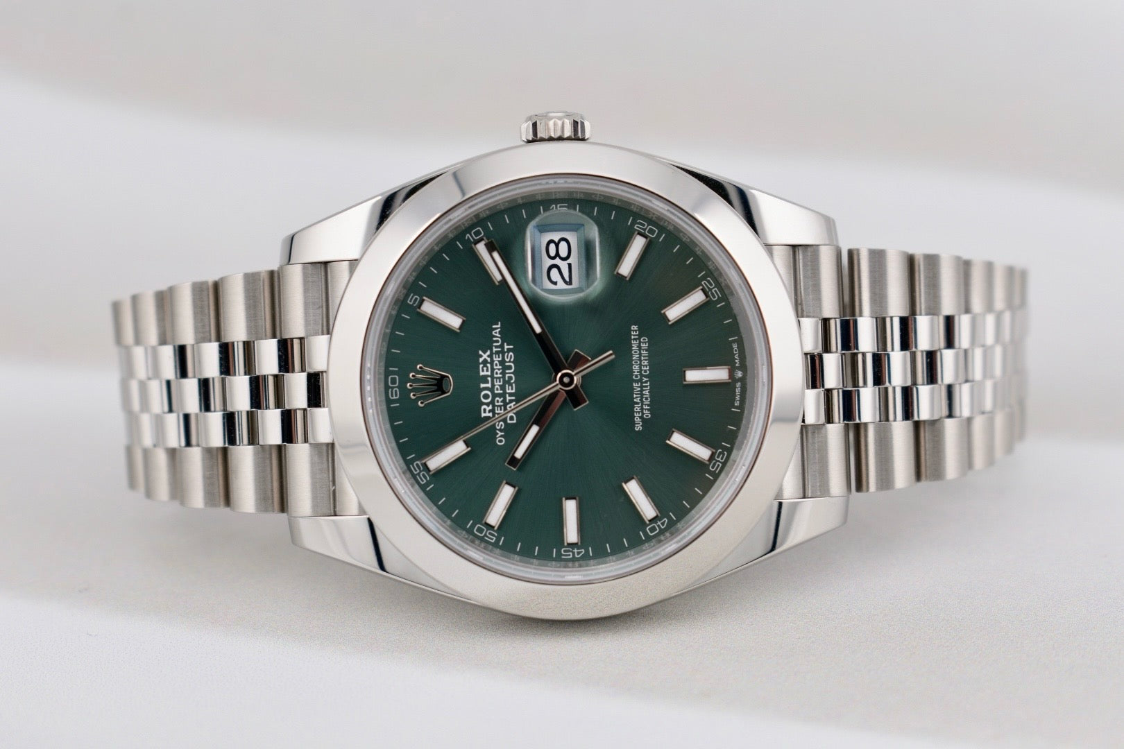 Rolex Datejust 41 Mint Green Index Dial 126300 2025