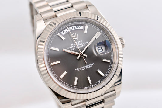 Rolex Day Date 40 White Gold Rhodium Dial 228239 2022