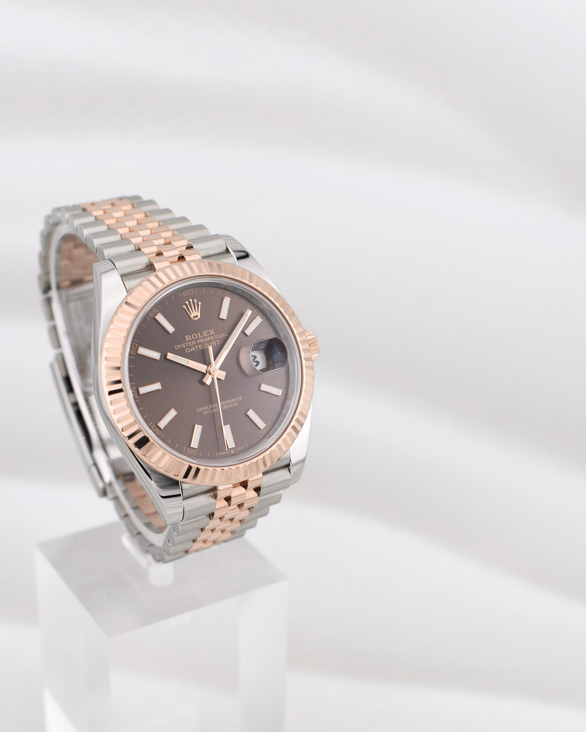 Rolex Datejust 41 Two Tone Chocolate Index Dial Jubilee Band 126331 2025