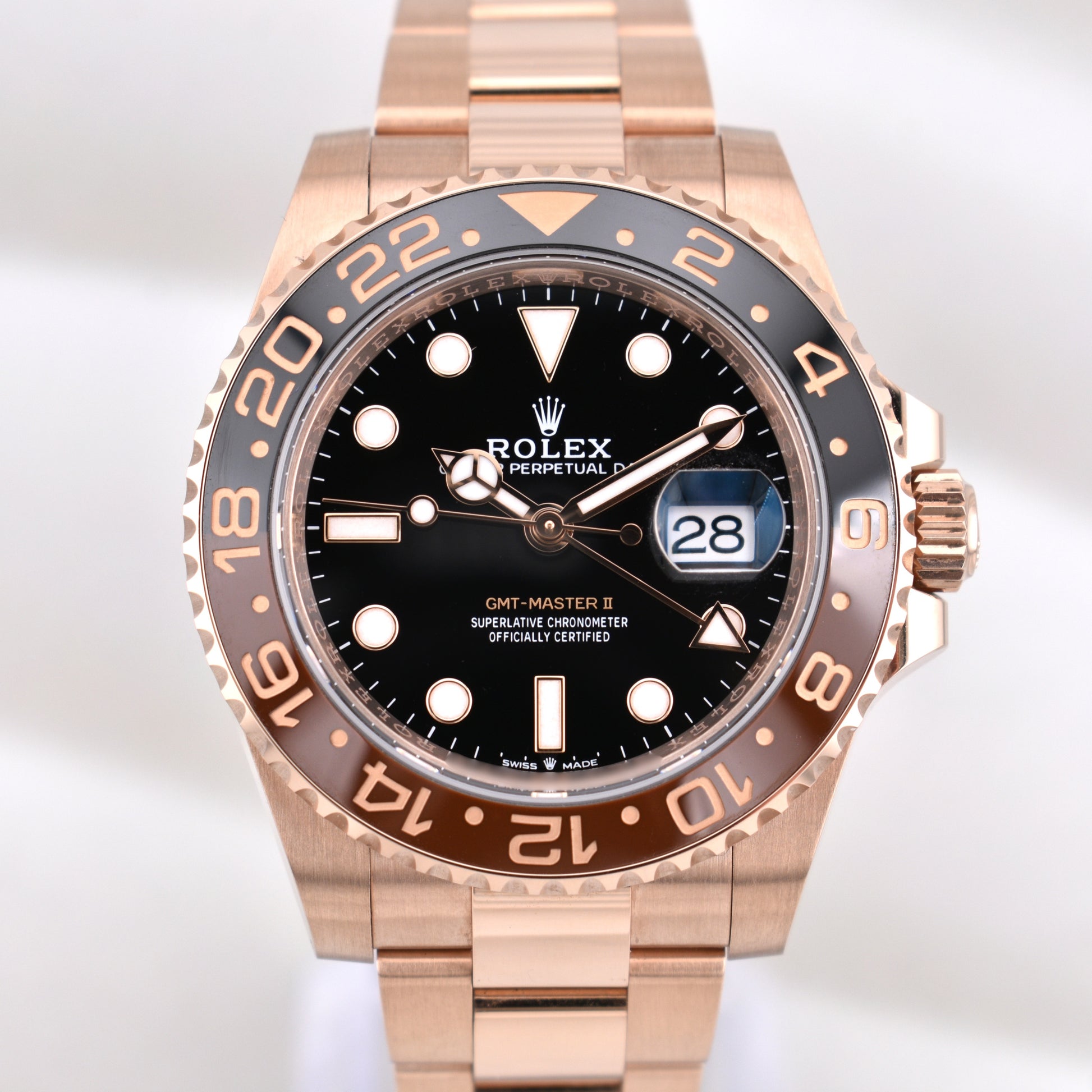Rolex GMT Master II Rose Gold Rootbeer 126715CHNR 2026