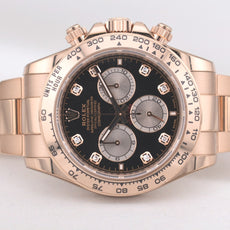 Rolex Daytona Black Diamond Dial Rose Gold 126505 2024