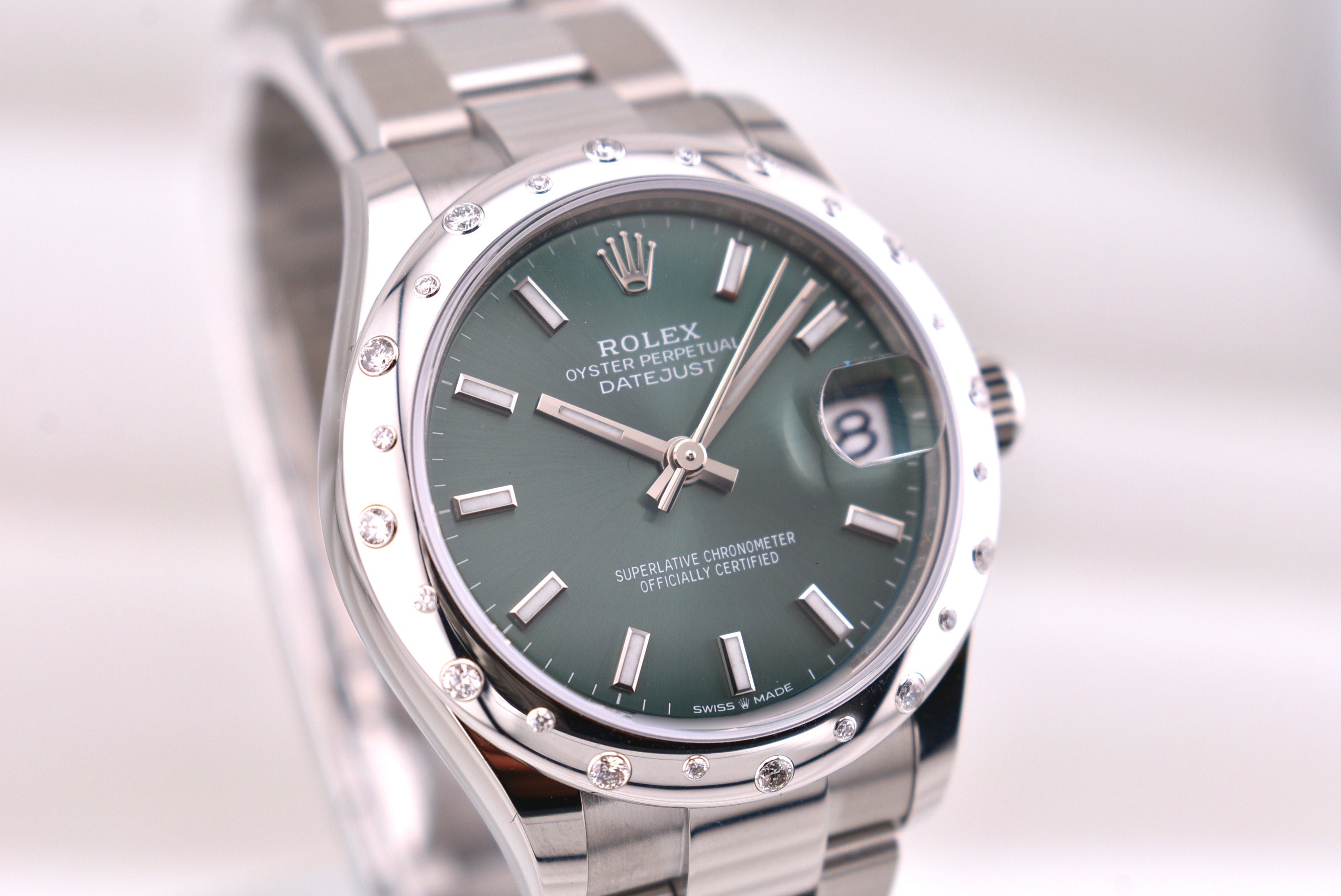 Rolex Datejust 31 Mint Green Domed Diamond Bezel 278344RBR 2026