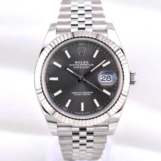 Rolex Datejust 41 Rhodium Index Dial 126334 2026