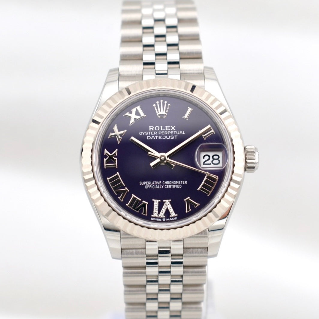 Rolex Datejust 31 Aubergine Purple Diamond VI Dial 278274 2025