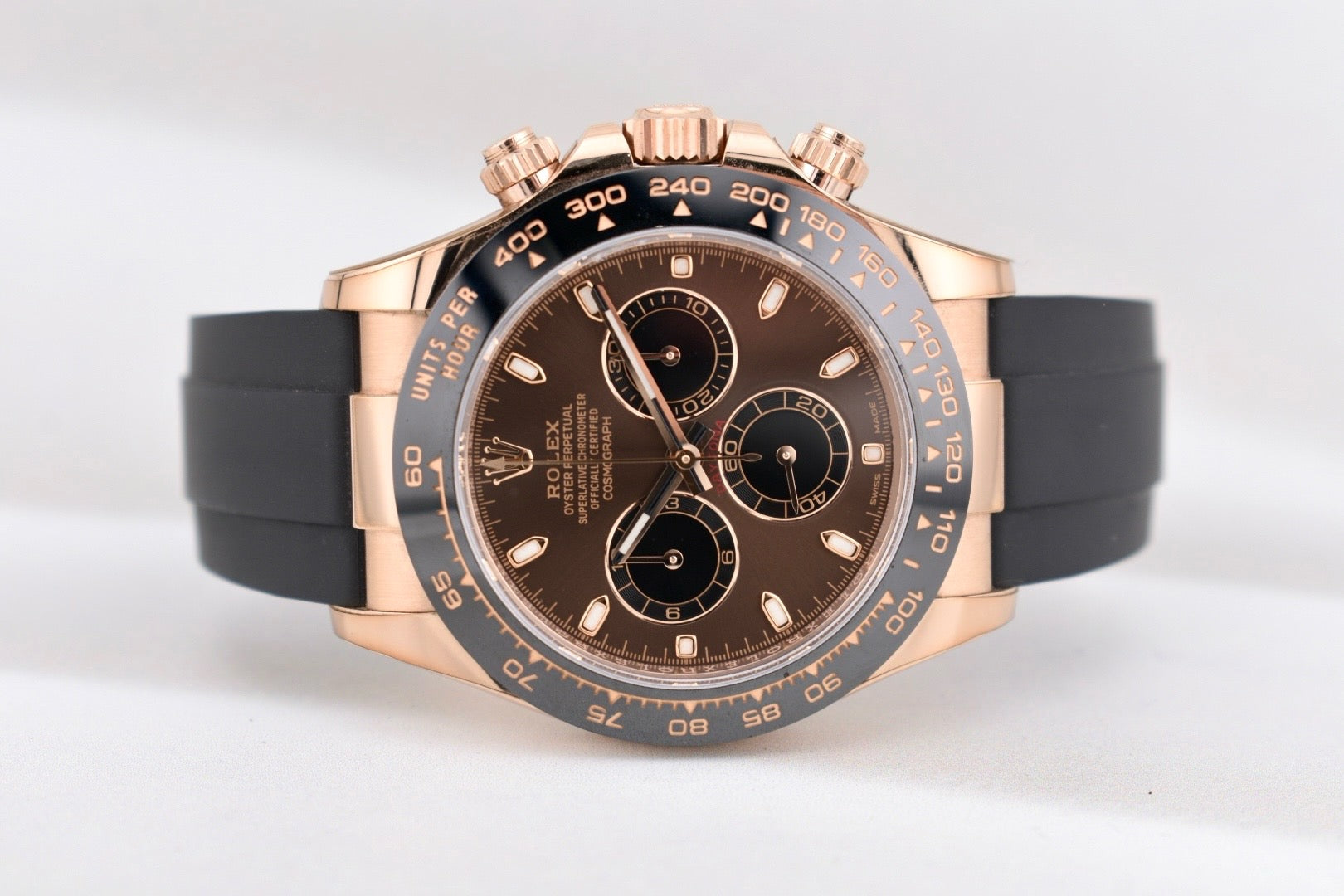 Rolex Cosmograph Daytona Chocolate Dial Everose Gold Oysterflex 116515LN 2022