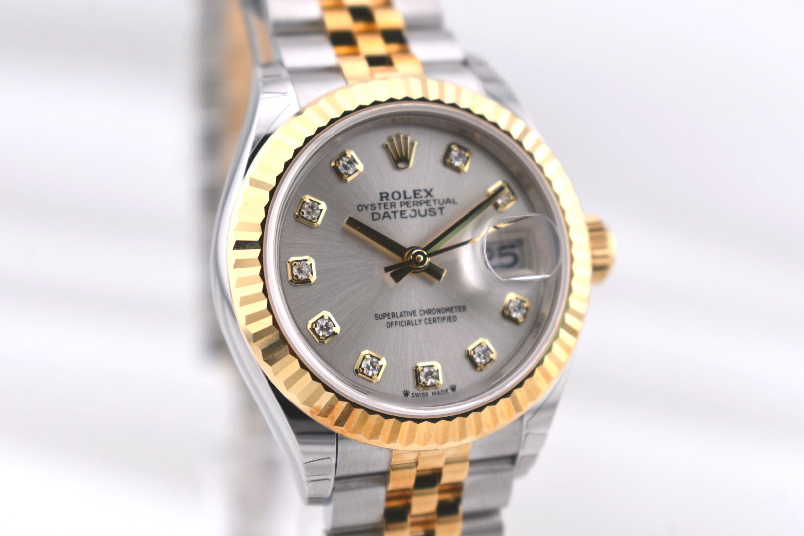 Rolex Lady Datejust 28 Two Tone Silver Diamond Dial 279173 2024