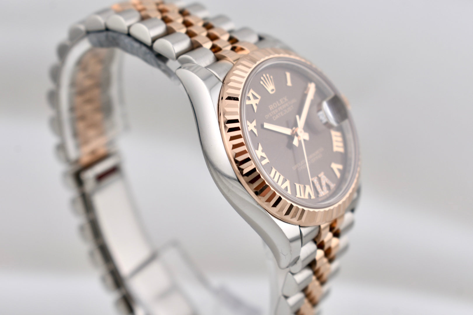 Rolex Datejust 31 Two Tone Everose Gold Chocolate Roman Dial 278271 2021