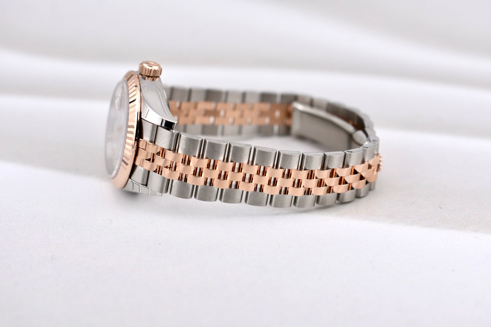 Rolex Lady Datejust 28 Two Tone Everose Gold Mother of Pearl Diamond Dial 279171 2026