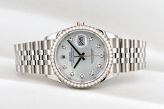 Rolex Datejust 36 Mother of Pearl Factory Diamond Bezel 126284RBR 2025