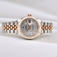 Rolex Lady Datejust 28 Two Tone Everose Gold Mother of Pearl Diamond Dial 279171 2026
