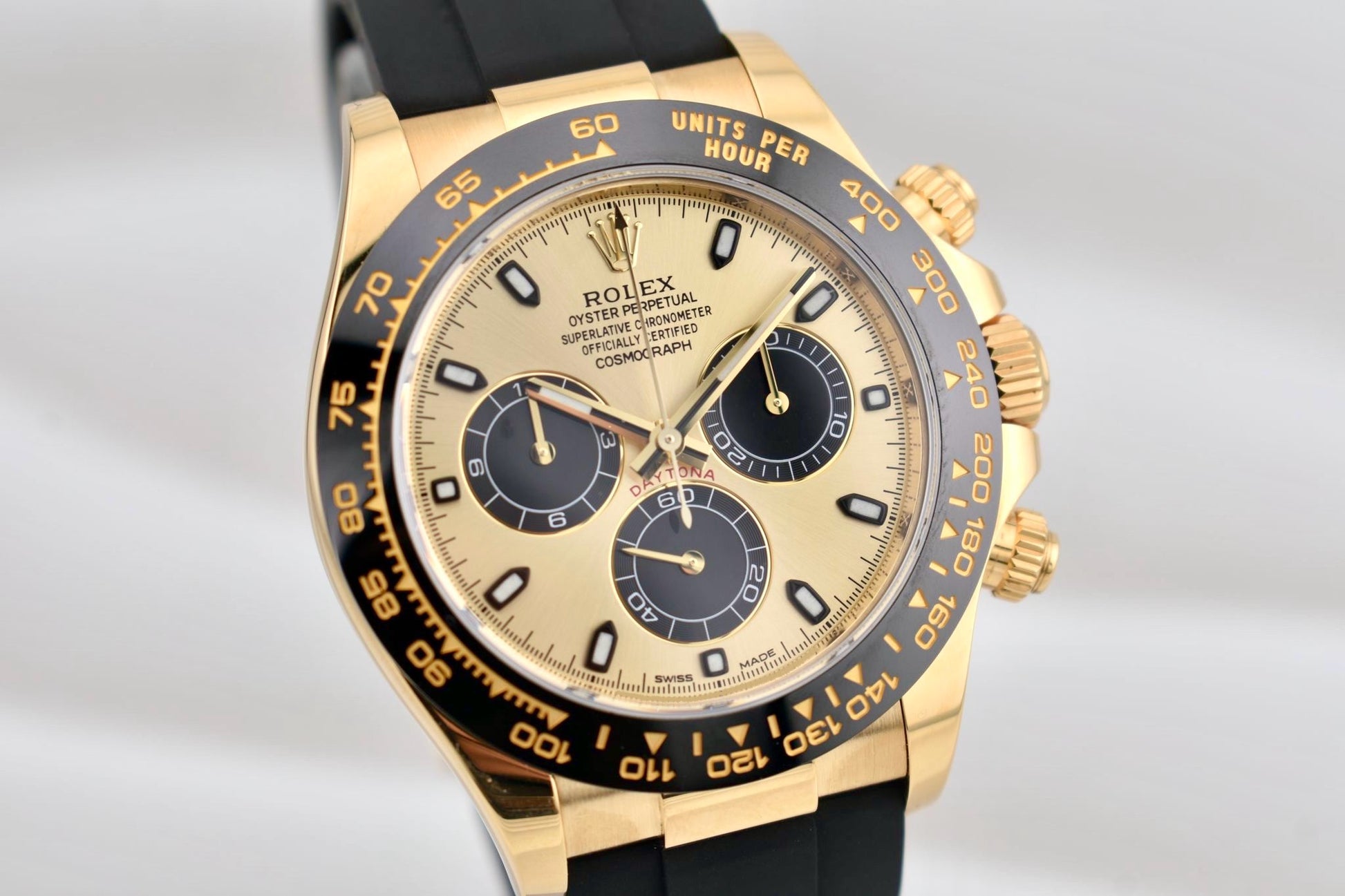 Rolex Cosmograph Daytona Yellow Gold 'Pikachu' Oysterflex 116518LN 2023