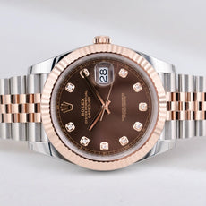 Rolex Datejust 41 Two Tone Chocolate Diamond Dial 126331 2025
