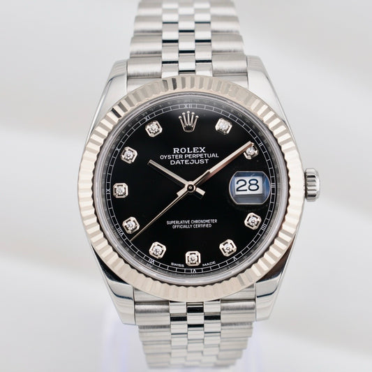 Rolex Datejust 41 Black Diamond Dial 126334 2018