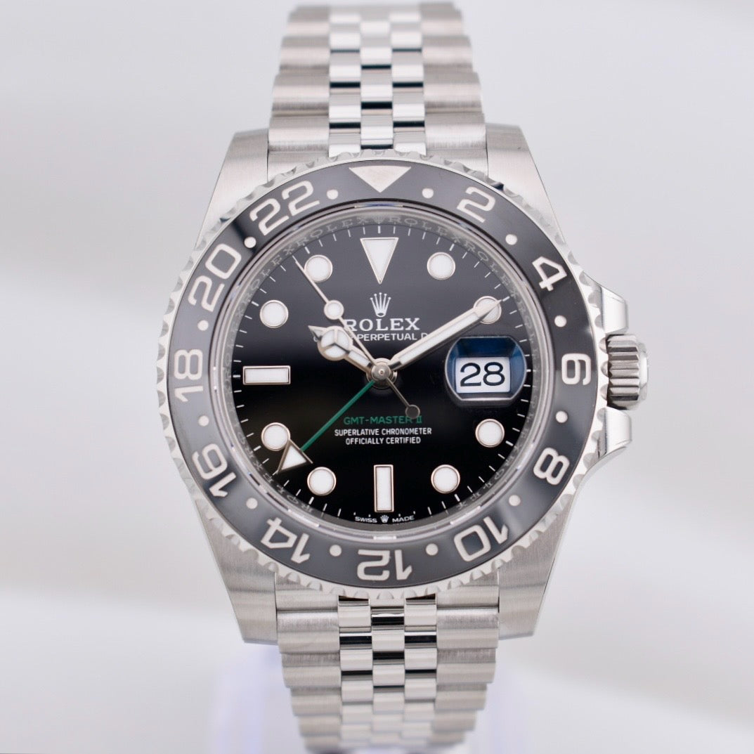 Rolex GMT Master II 'Bruce Wayne' Jubilee Band 126710GRNR 2025