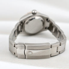 Rolex Lady Datejust 28 Mother of Pearl Diamond Dial Factory Diamond Bezel 179384RBR