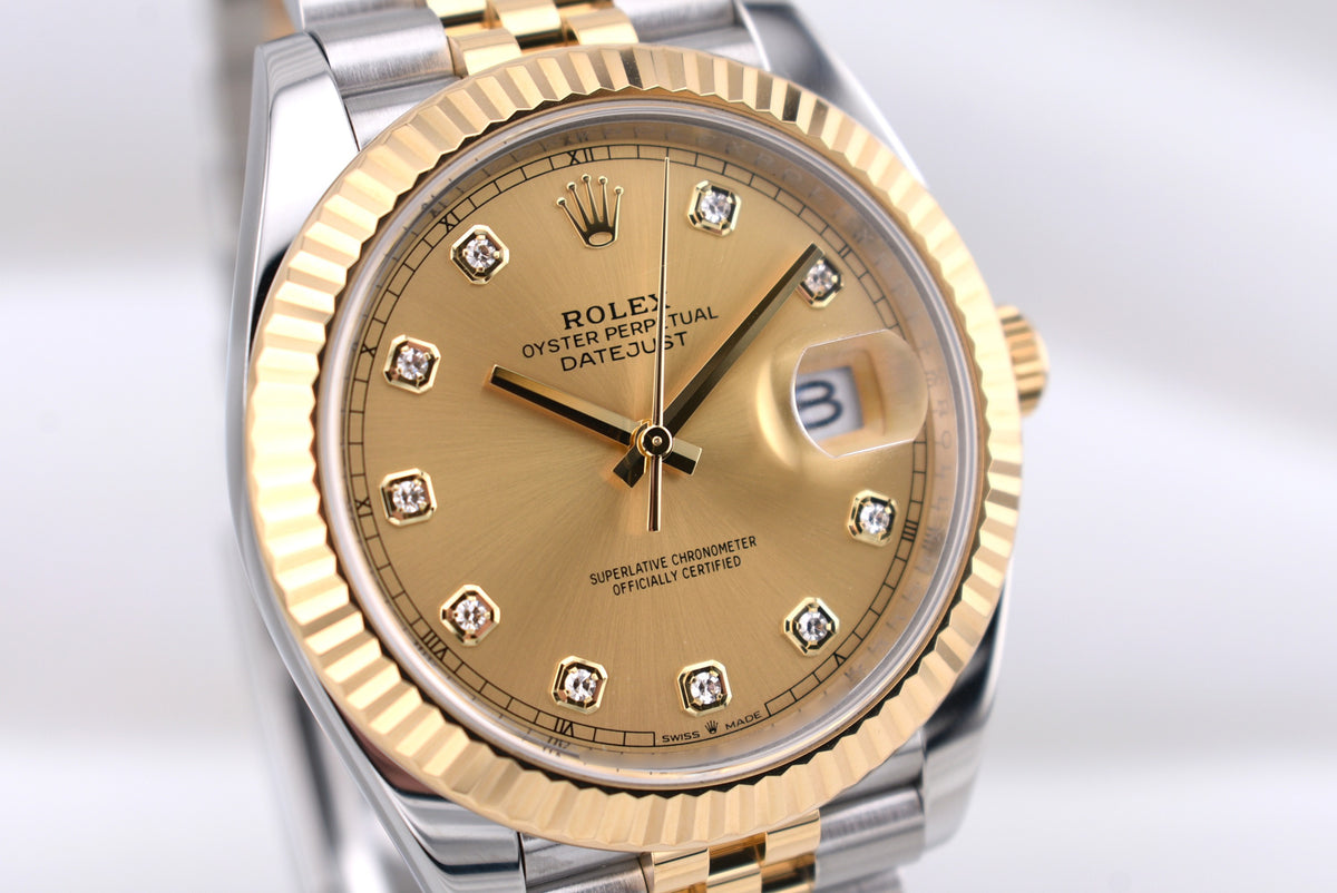 Rolex Datejust 41 Champagne Diamond Dial 126333 2026