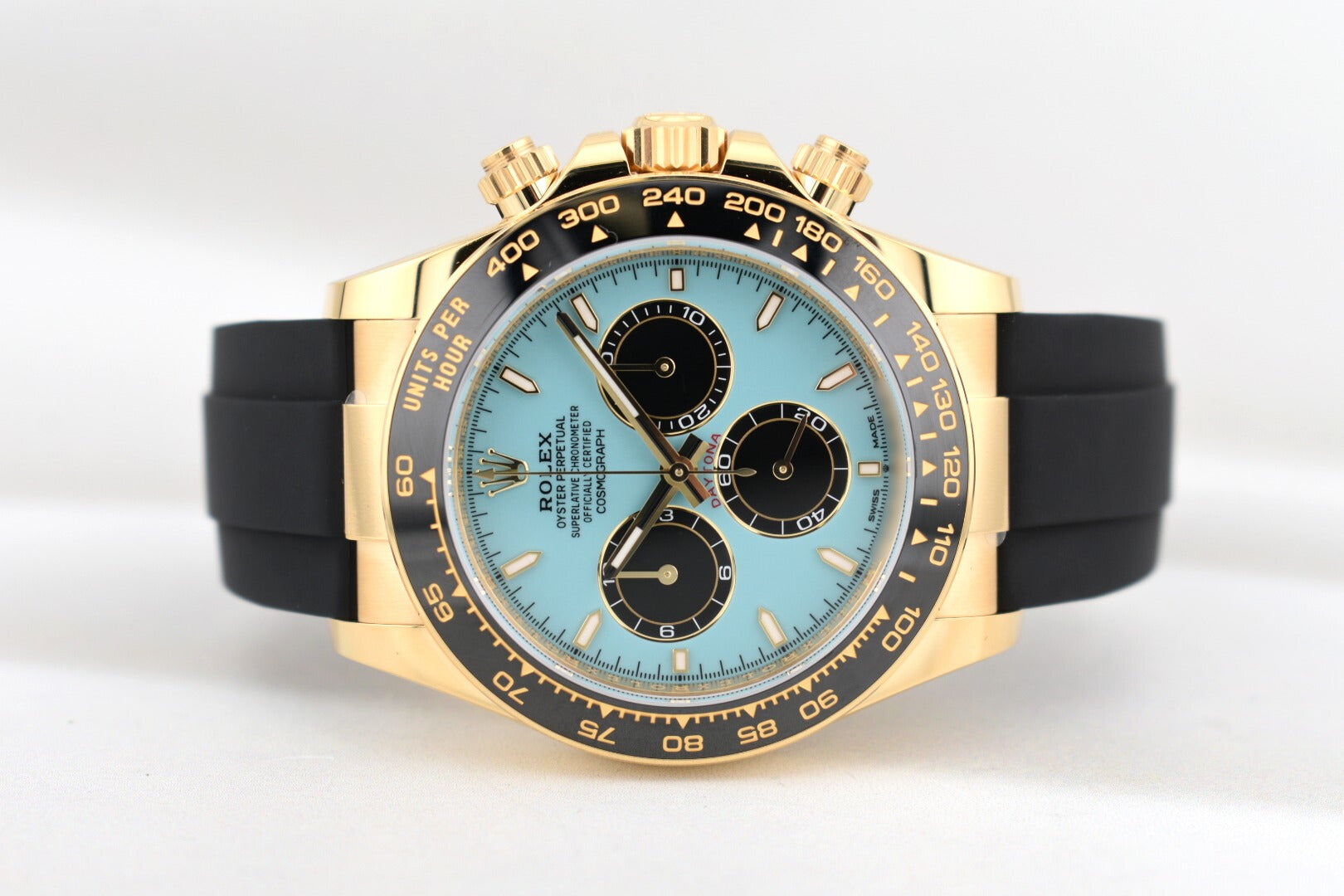 Rolex Daytona Tiffany Blue Yellow Gold Oysterflex 126518LN 2025