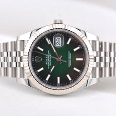 Rolex Datejust 41 Ombre Green Index Dial Jubilee Band 126334 2026