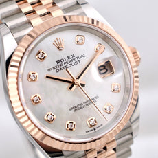 Rolex Datejust 36 Two Tone Rose Gold Mother of Pearl 126231 2025