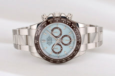 Rolex Cosmograph Daytona Platinum Ice Blue Stick Dial 116506 2023